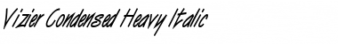 Vizier Condensed Heavy Font