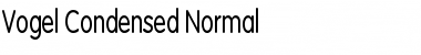Vogel Condensed Normal Font