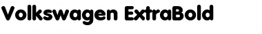 Download Volkswagen-ExtraBold Font