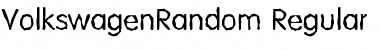 VolkswagenRandom Regular Font
