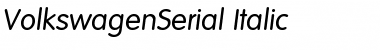 VolkswagenSerial Font