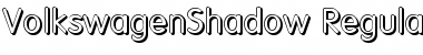 VolkswagenShadow Regular Font
