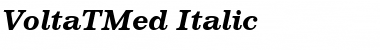 VoltaTMed Italic Font