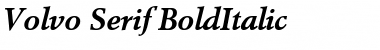 VolvoSerif BoldItalic Font
