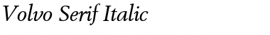 VolvoSerif Italic