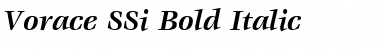 Vorace SSi Bold Italic Font