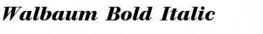 Walbaum Bold Italic