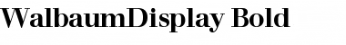 WalbaumDisplay Font