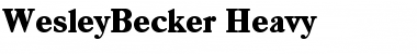 Download WesleyBecker-Heavy Font