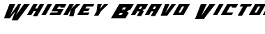 Download Whiskey Bravo Victor Ex Font