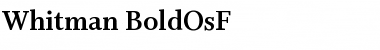 Download Whitman-BoldOsF Font