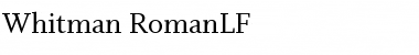 Whitman-RomanLF Font