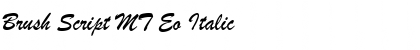 Brush Script MT Eo Italic Font