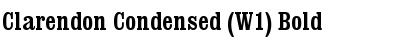 Clarendon Condensed (W1) Bold Font