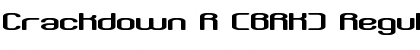 Download Crackdown R (BRK) Font