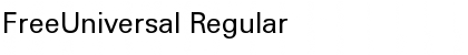 FreeUniversal Regular Font