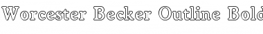 Download Worcester Becker Outline Bold Font