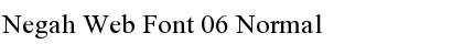 Negah Web Font 06 Normal Font