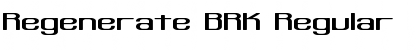 Regenerate BRK Regular Font