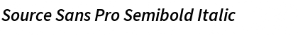 Source Sans Pro Semibold Font