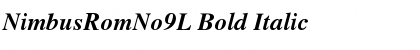 NimbusRomNo9L Bold Italic