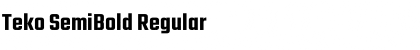 Download Teko SemiBold Font