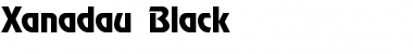 Xanadau Black Font