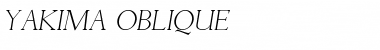 Yakima Oblique Font