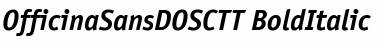 OfficinaSansDOSCTT BoldItalic Font