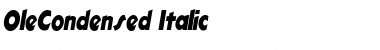 OleCondensed Italic