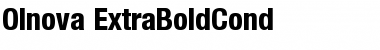 Olnova-ExtraBoldCond Regular Font