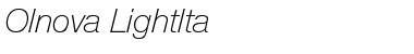 Download Olnova-LightIta Font