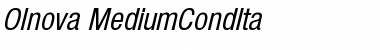 Olnova-MediumCondIta Regular Font