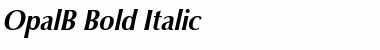 OpalB Bold Italic
