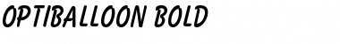 OPTIBalloon Bold Font