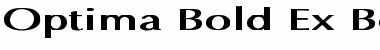 Optima Bold Ex Bold Font