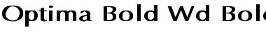 Download Optima Bold Wd Bold Font