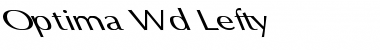 Optima Wd Lefty Regular Font