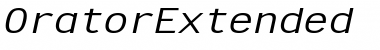 Download OratorExtended Font