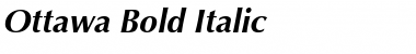 Ottawa Bold Italic Font