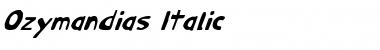 Download Ozymandias Italic Font