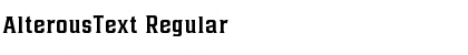 Download AlterousText Font