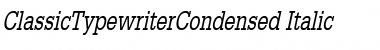 ClassicTypewriterCondensed Font