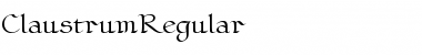 ClaustrumRegular Regular Font