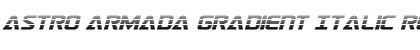 Download Astro Armada Gradient Italic Font