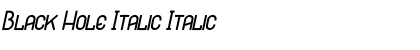 Black Hole Italic Italic