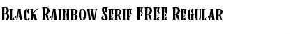 Download Black Rainbow Serif FREE Font