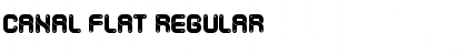 Canal Flat Regular Font