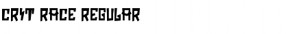 CRIT RACE Regular Font