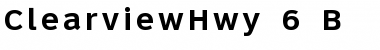 Download ClearviewHwy-6-B Font